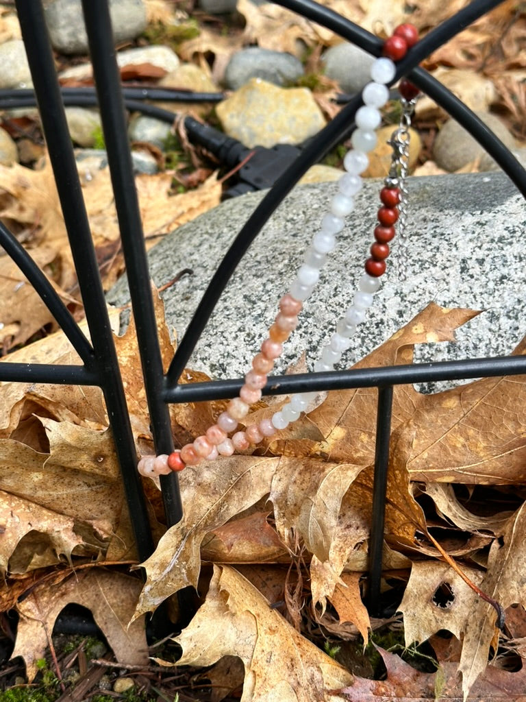 Choker: The Cancer : Sunstone, Moonstone, Red Jasper